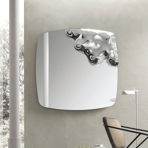Wall-mounted mirror - HORUS - Target Point - contemporary / square / curved glass