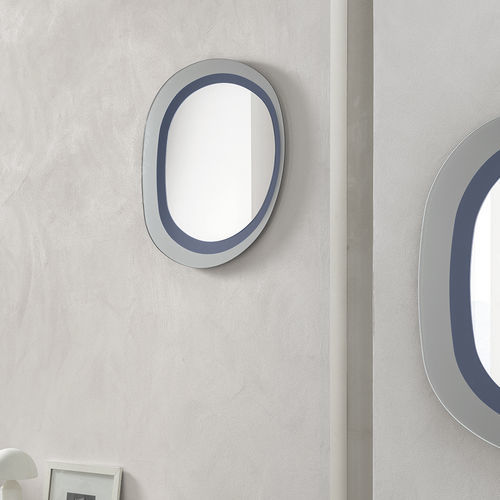 Wall-mounted mirror - NEFTI 90 - Target Point - contemporary / silver-colored / blue