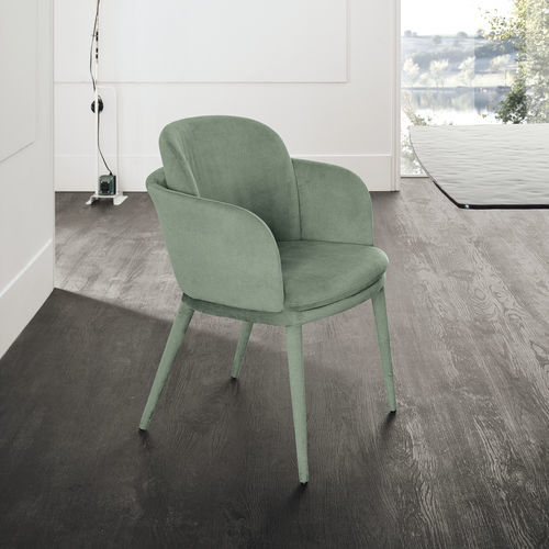 Contemporary chair - CLEVELAND  - Target Point - indoor / fabric / metal base