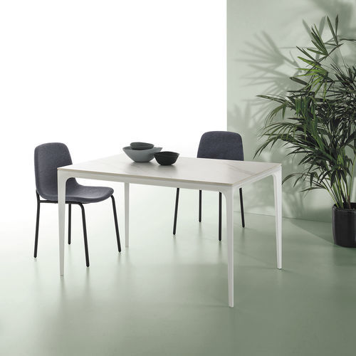 Contemporary table - MERCURY - Target Point - tempered glass / laminate ...