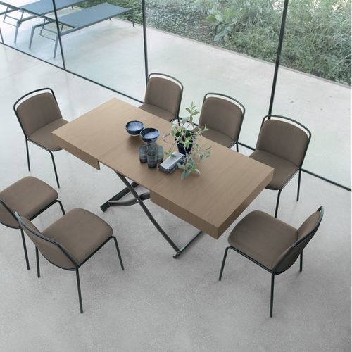 Contemporary dining table - DIONE WOOD - Target Point - laminate / metal base / rectangular
