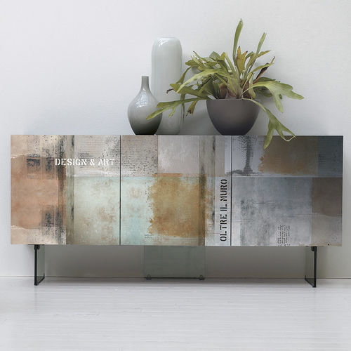 Wall-mounted sideboard - DAFNE 162 - Target Point - contemporary / painted metal / laminate