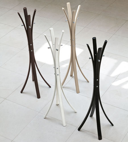 Floor coat rack - STICK - Target Point - contemporary / metal / white