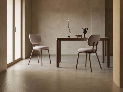 Contemporary dining chair - Belem - Target Point - indoor / painted metal / fabric