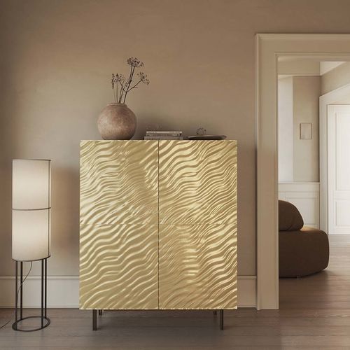 Contemporary sideboard - ALTEA QUADRA - Target Point - laminate / glass / with glass panel