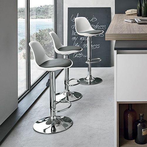Contemporary bar chair - STOCCOLMA - Target Point - indoor / polypropylene / fabric