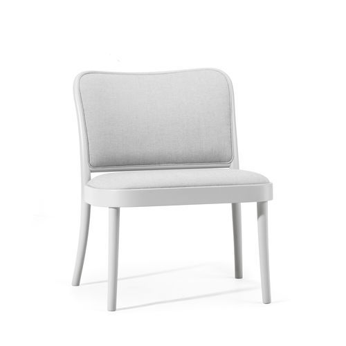Contemporary armchair - 811 - TON a.s. - fabric / leather / rattan
