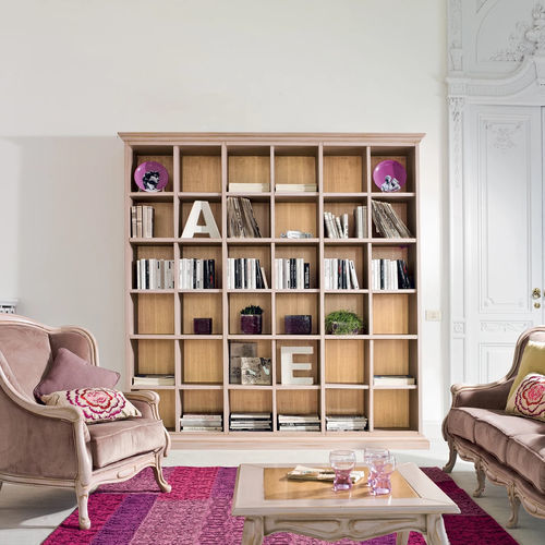 High bookcase - ALEXANDER - Tonin Casa - traditional / wooden
