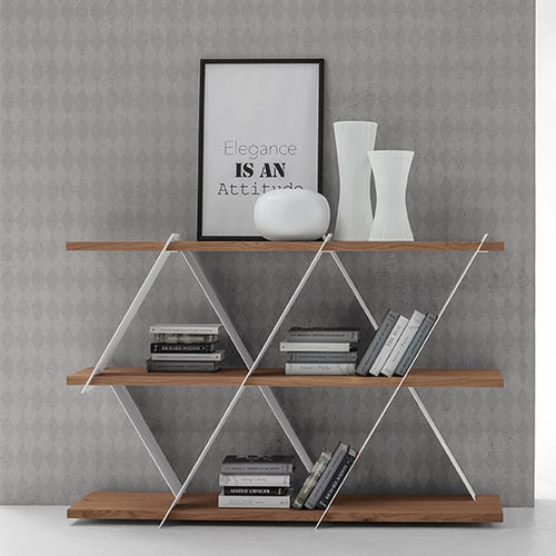 Free-standing bookcase - CASTLE - Tonin Casa - contemporary / painted metal / MDF