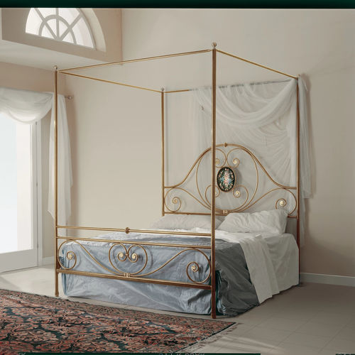 Canopy bed - ELISABETTA - Tonin Casa - double / traditional / wrought iron