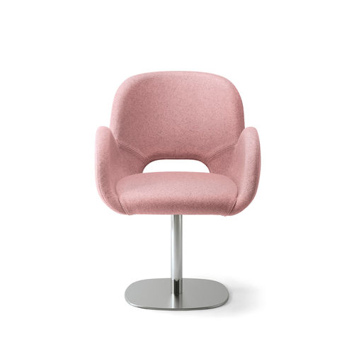 Contemporary office armchair - BLISS-02 107 - Torre - leather / fabric / commercial