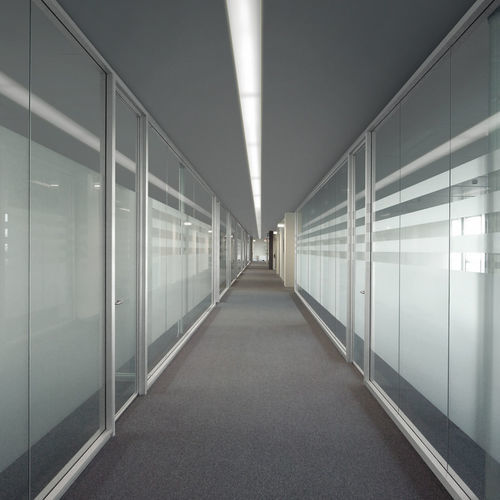 Fixed partition - X SYSTEM - Uffix Concept by UffixW - glass / commercial / for offices