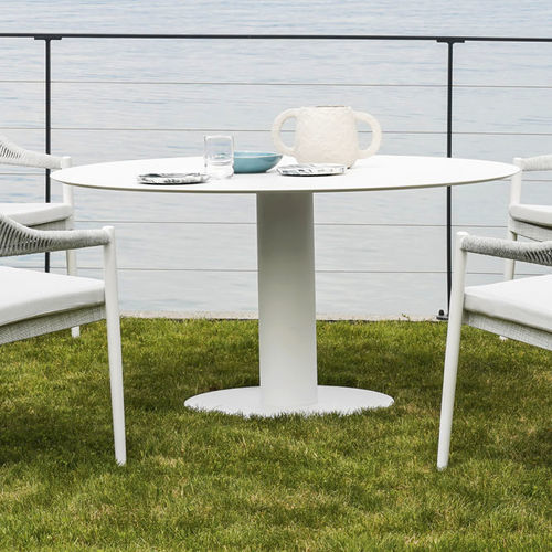 Steel table base - BIG LOW - Varaschin - contemporary / for coffee tables / round