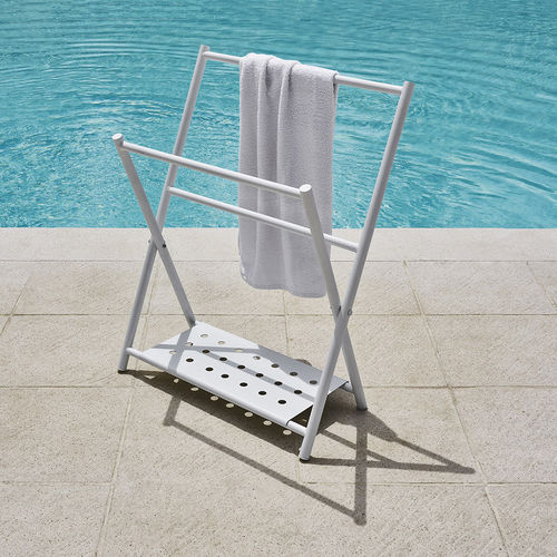 Ladder towel rack BAHIA Varaschin floorstanding / aluminum / garden