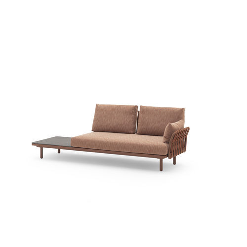 Contemporary daybed - EMMA CROSS  - Varaschin - acrylic fabric / painted aluminum / painted aluminum base