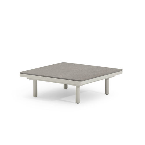 Contemporary coffee table - EMMA CROSS - Varaschin - ceramic / HPL / painted aluminum base