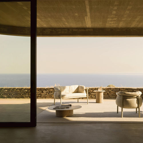Compact sofa - 2584 - Varaschin - contemporary / outdoor / aluminum