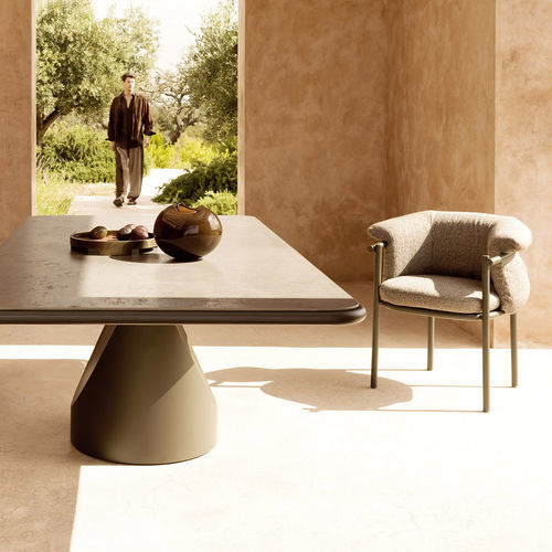 Contemporary dining chair - ALLEGRA COMFORT - Varaschin - outdoor / aluminium / fabric
