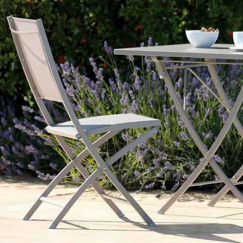 Contemporary garden chair - VE110 - Vermobil - outdoor / metal / folding
