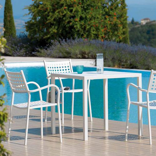 Contemporary garden chair - CH1550 - Vermobil - outdoor / metal / stackable