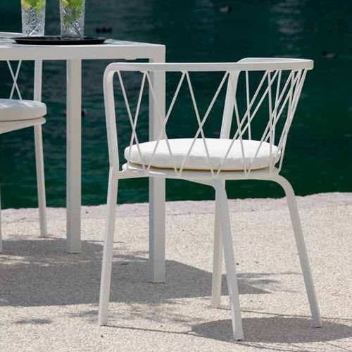 Traditional garden chair - DE300 - Vermobil - outdoor / metal / stackable