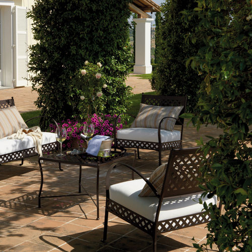 Traditional armchair - SP3130 - Vermobil - fabric / metal / garden