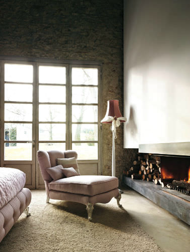 Classic chaise longue - BOTERO - Volpi - fabric