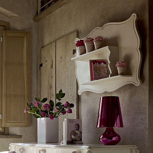 Wall-mounted shelf - DILETTA  - Volpi - classic / lacquered wood / child's