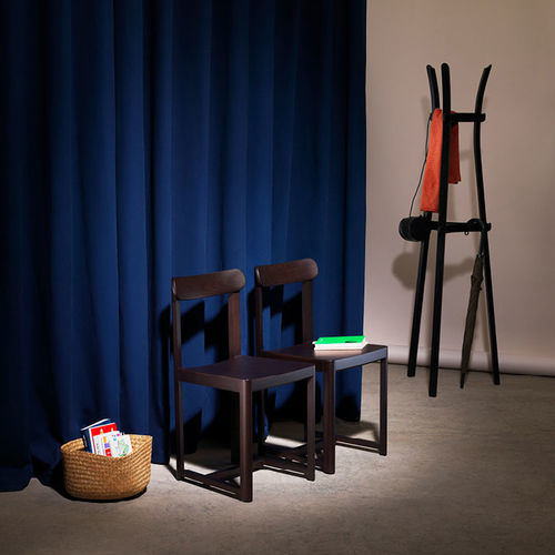 Contemporary dining chair - Seleri - Zilio A&C - indoor / fabric / oak