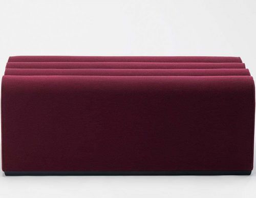 Contemporary pouf - Arkad L - Zilio A&C - fabric / rectangular / by Note Design Studio