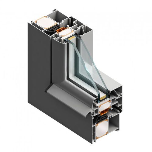 Aluminum window profile - TERMO 85 GROOVE 16/9/ - FEAL Croatia Ltd. - thermal break