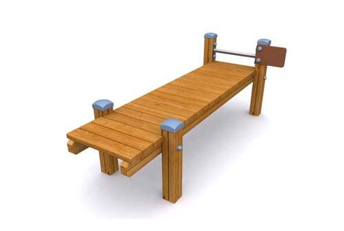 Outdoor sit up bench LOWER BACK Benito