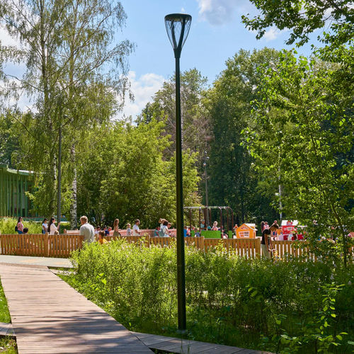 Urban lamp post - LINK - Eclatec - contemporary / polycarbonate / aluminum