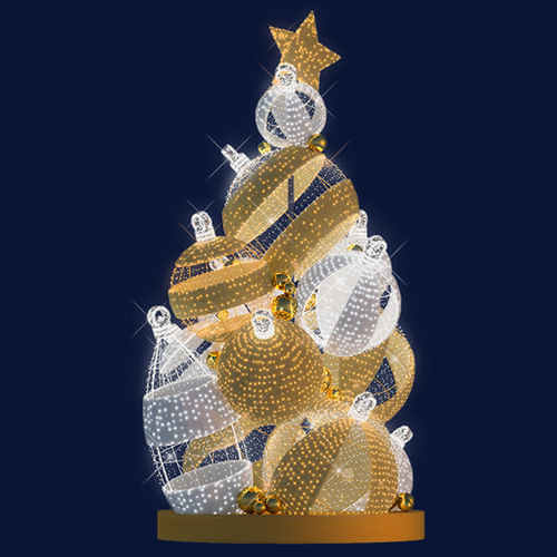 LED Christmas lights SAPIN BOULES Leblanc illuminations 3D / for