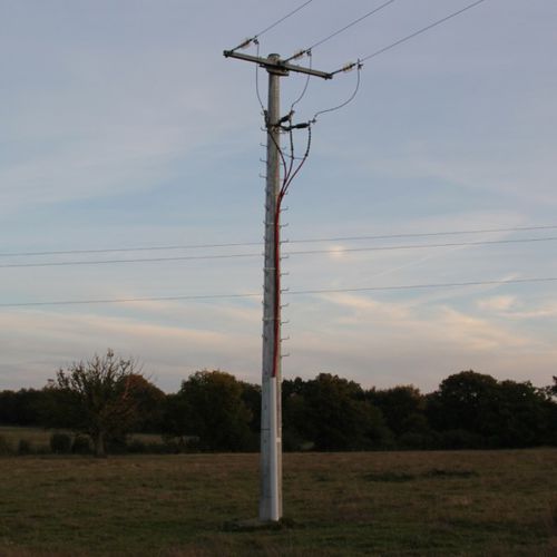 Electrical pole - ERDF - Valmont France