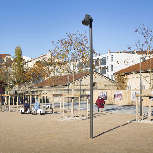 Lighting pole - MATS TUBULAIRES - Valmont France - wooden / steel / aluminum