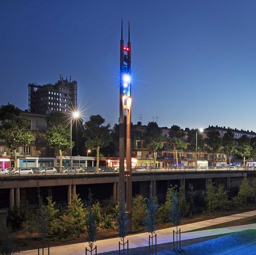 Lighting pole - BI-PODE - Valmont France - wooden