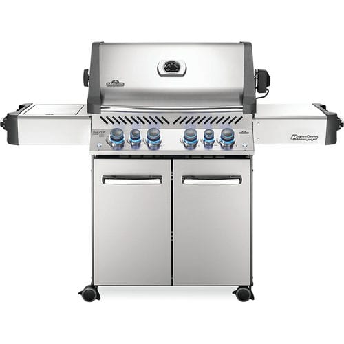 Gas barbecue - PRESTIGE® 500 RSIB - Napoleon Gourmet Grills - on casters / stainless steel / with storage compartment
