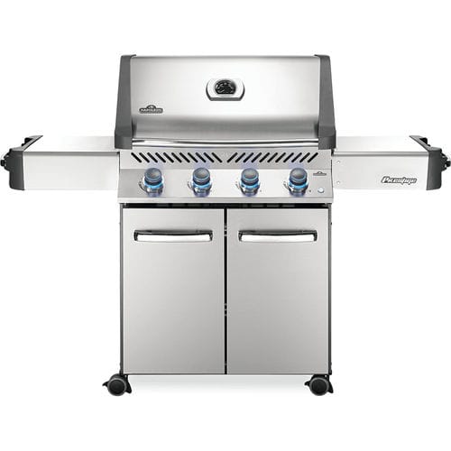 Gas barbecue - PRESTIGE® 500 - Napoleon Gourmet Grills - charcoal / on casters / stainless steel