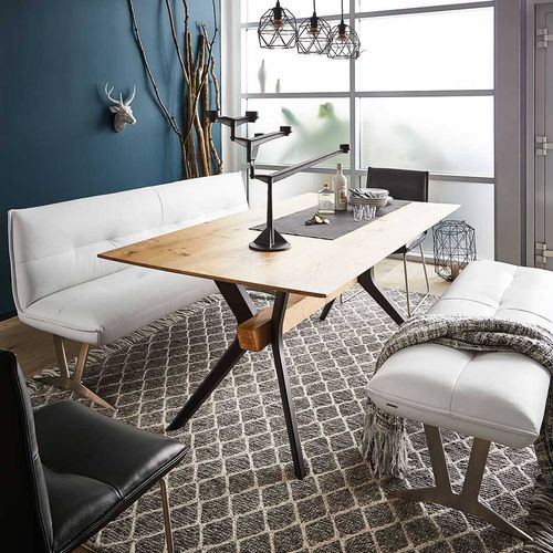 Contemporary dining table - T1002 - Koinor - oak / walnut / beech
