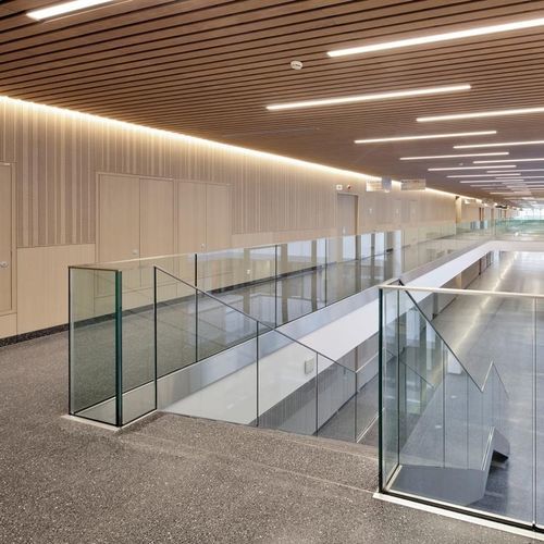 Acoustic wall panel - LINEA 9.2.3 - LAUDESCHER - fir / solid wood / oak