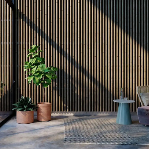 Acoustic wall panel - LINEA BAMBOO - LAUDESCHER - solid wood / oak / pine