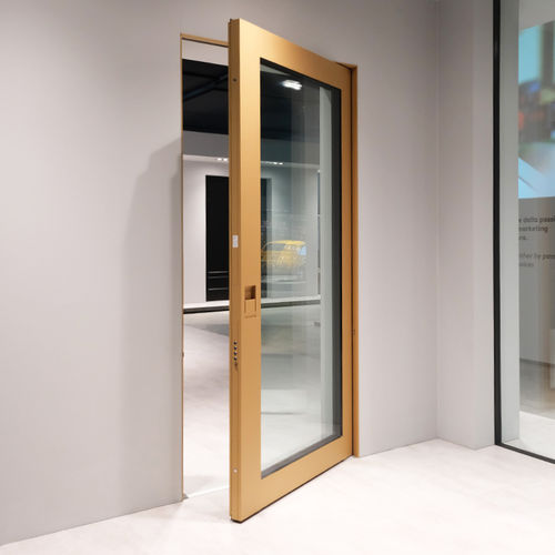 Entry door - NOVA - Oikos Venezia - glass / pivoting / contemporary