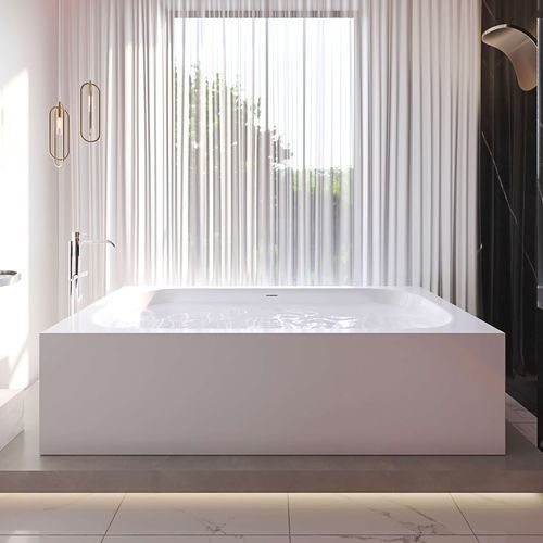 Freestanding bathtub - CITY CONCEPT - Condor - for homes / Solid Surface / contemporary