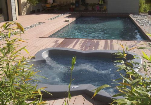 Built-in hot tub - FLORE - Condor - other shapes / 4-seater / acrylic