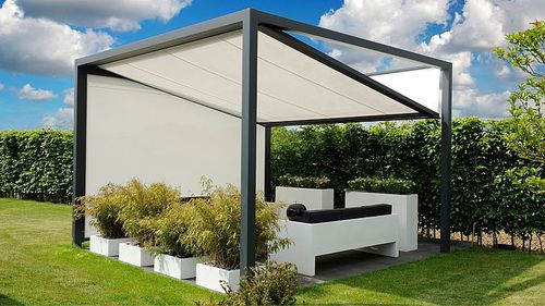Wall-mounted pergola - TOILE - TSCHOEPPE INDUSTRIE - hanging / self-supporting / surface mounted