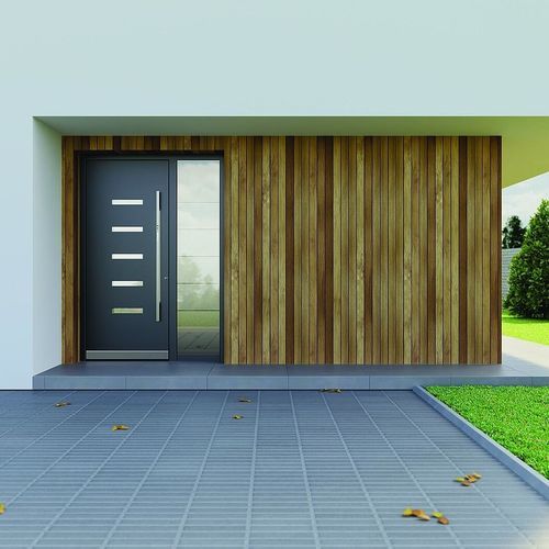 Entry door - PIRNAR  - TSCHOEPPE INDUSTRIE - wooden / aluminum / swing