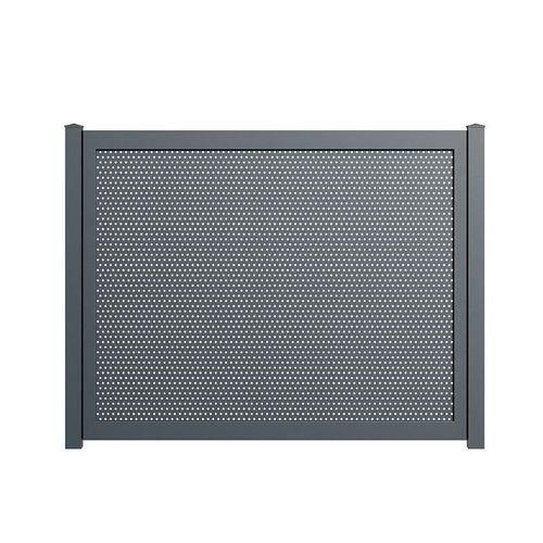 Fence with panels - YING - TSCHOEPPE INDUSTRIE - louvered / garden / aluminum