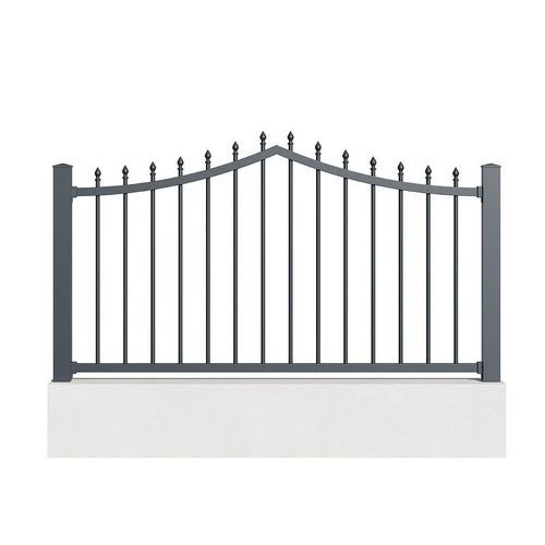Fence with panels - CORVIN - TSCHOEPPE INDUSTRIE - louvered / garden / wrought iron