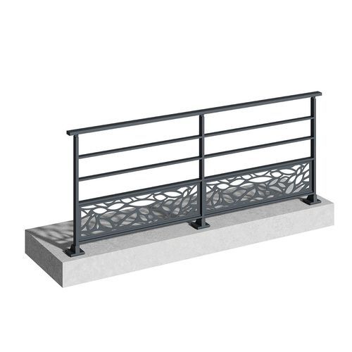 Aluminum railing - JADE - TSCHOEPPE INDUSTRIE - aluminium / glass / bar